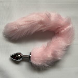 Pink tail anal plug