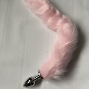 Pink tail anal plug