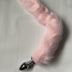 Pink tail anal plug