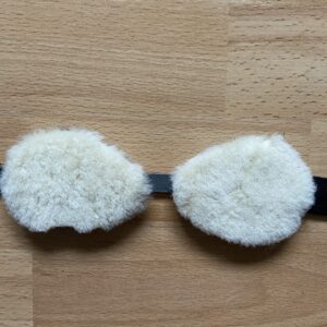 Sheepskin blindfold