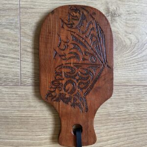 Bat wing wooden paddle
