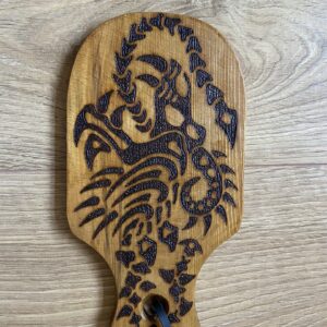 Dinosaur bones design BDSM wooden paddle