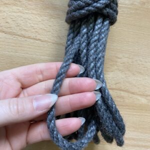 Grey Hempex rope 6mm – choose your length (synthetic hemp)