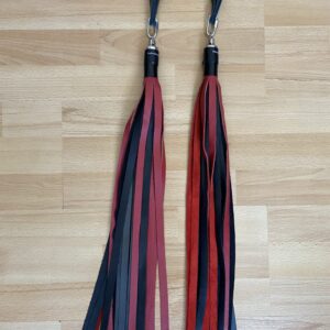 Two tone poi floggers (pair)