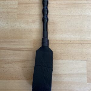 Black leather looped paddle