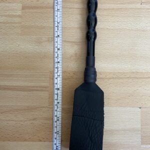 Black leather looped paddle