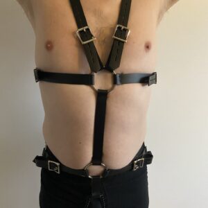 Bondage body harness (real leather)