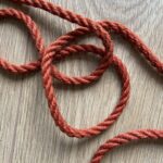 Orange hemp bondage rope – choose your length