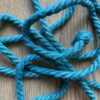 Turquoise hemp bondage rope - choose your length