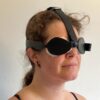 Sheepskin blindfold with overhead strap - Image 5