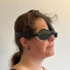 Sheepskin blindfold with overhead strap - Image 2