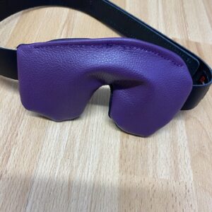 Leather blindfold with velcro