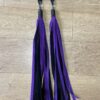 Purple suede poi floggers (pair)