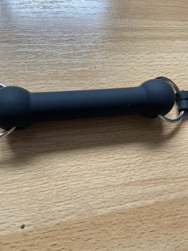 Silicone BDSM bit gag