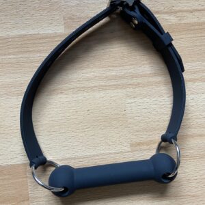 Silicone BDSM bit gag