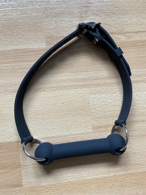Silicone BDSM bit gag