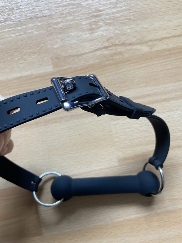 Silicone BDSM bit gag