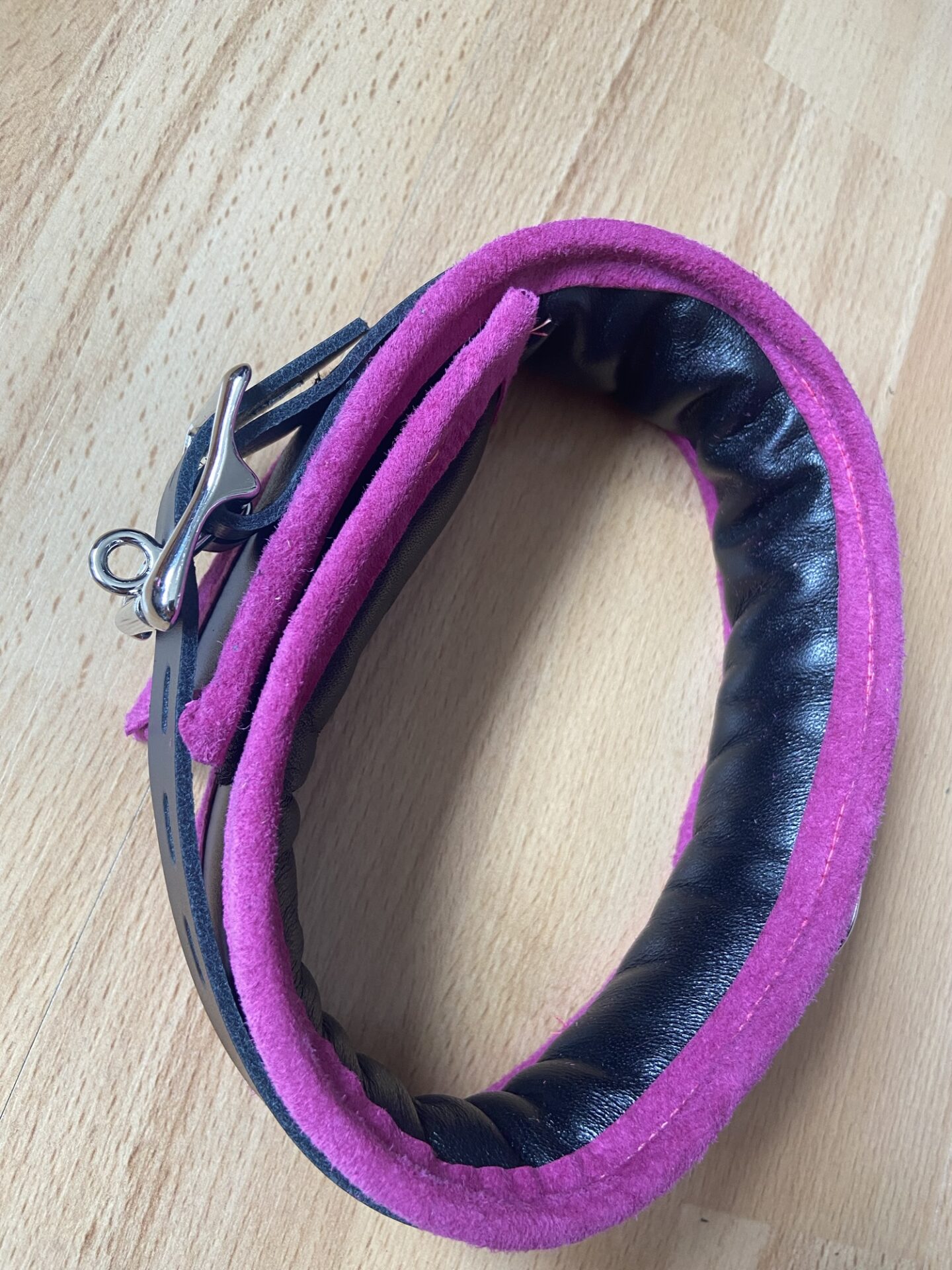 Pink BDSM cuffs