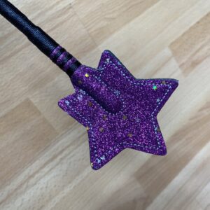 Glittery purple star crop