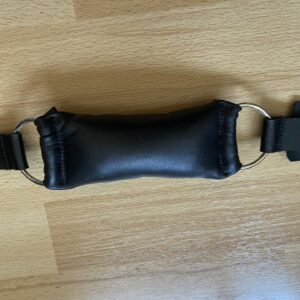 Squashy leather gag